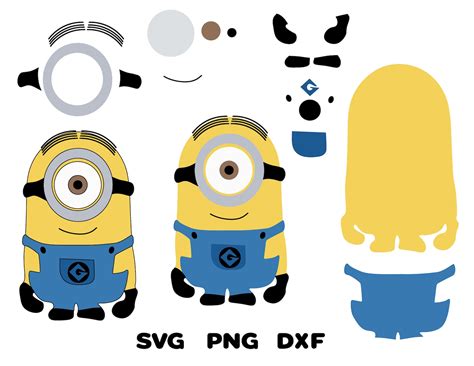 Minion Stuart Svg Minions SVG PNG DXF Cricut Silhouette Etsy