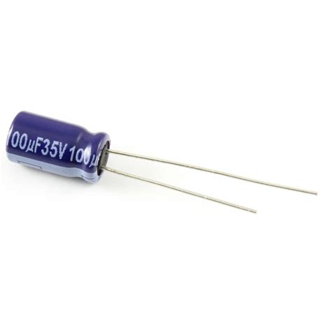 Electrolytic Capacitors – 100uF/35V – Pack of 5 | Artekit
