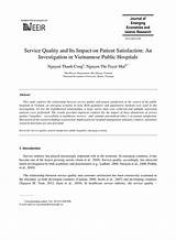 Research On Patient Satisfaction In Hospitals Images