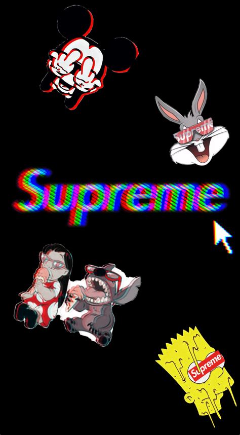 Mix & match this shirt with other items to create an avatar that is unique to you! @vickum27 supreme mickeymouse bugsbunny bartsimpson lil...