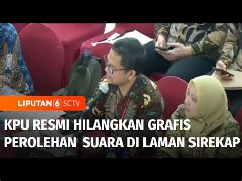 KPU Resmi Hilangkan Grafis Suara Di Laman Sirekap Perludem Nilai KPU