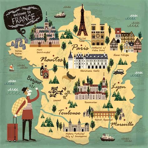 Mapa De Francia Con Regiones Y Departamentos Mapas De Francia Para Descargar E Imprimir