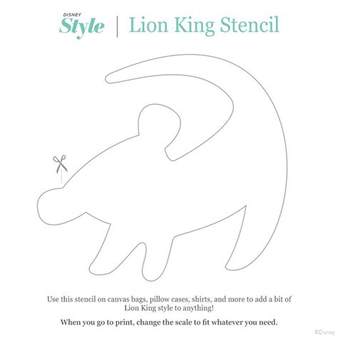 We Asked One Of Our Designers To Make A Lion King Stencil Inspired By