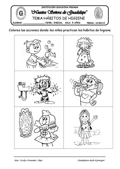 Dibujos Para Colorear Hd Imprimir Habitos De Vida Saludable