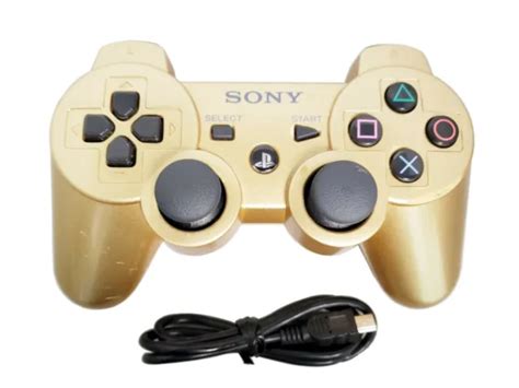 Official Sony Ps3 Dualshock 3 Gold Wireless Controller Cechzc2ua1