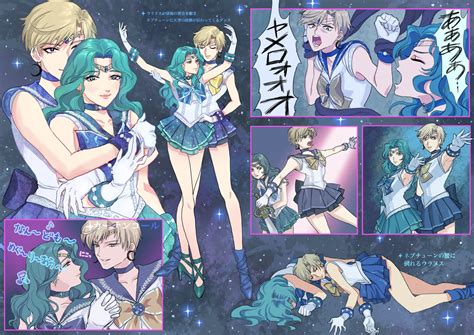 Ten Ou Haruka Kaiou Michiru Sailor Uranus And Sailor Neptune Bishoujo Senshi Sailor Moon And