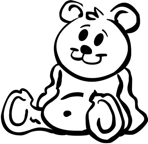 Teddy Bear Black And White Teddy Bear Clipart Free Images 2 Wikiclipart