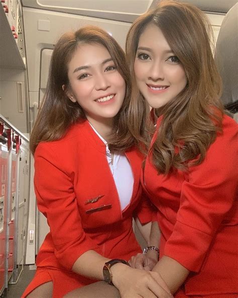 Airline Attendant Flight Attendant Uniform Non Blondes Air Asia Dating Girls Flight Crew