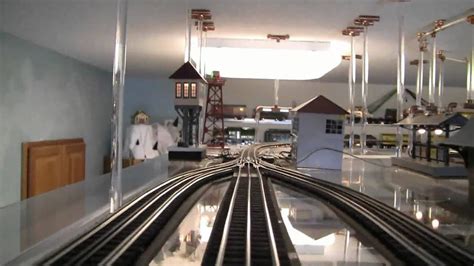 A collection of free model train track plans (model railway layouts) created by model train hobbyists complete with description, preview and track systems used. O Gauge Ceiling Mount Train Tour - YouTube