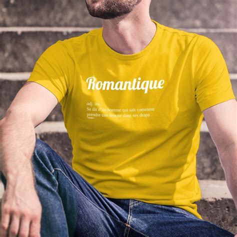 Uomo Moda cotone T-Shirt - Romantique ★ définition du dictionnaire