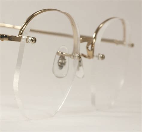 optometrist attic art craft gold rimway art bilt half rim eyeglasses