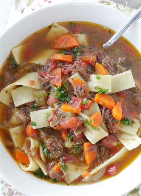 In making this soup over the years, i also sometimes throw in leftover vegetables. Beef Noodle Soup - made with leftover pot roast ...