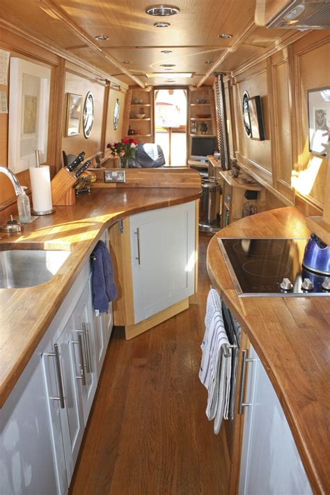 Matilda Blue Boat House Interior Narrowboat Kitchen Houseboat Living
