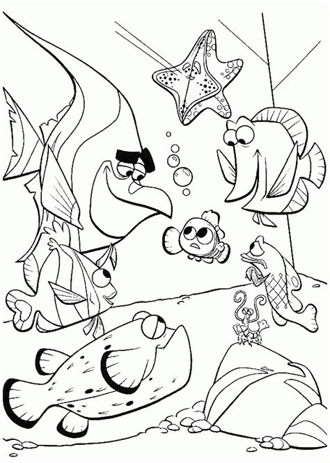 Free Coloring Pages Finding Nemo Coloring Home