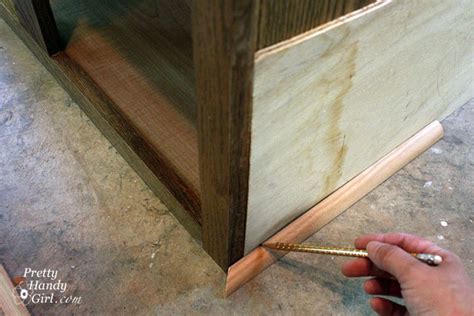 It won't take stain like. How to Make a Shoe Storage Bench out of a Habitat ReStore Wall Cabinet - Pretty Handy Girl