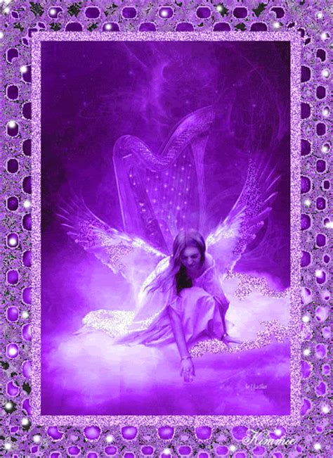 Purple Angel Angels Fan Art 8843432 Fanpop