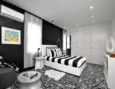 25 contoh dekorasi kamar sempit, bisa jadi inspirasi kamar sempit tidak menjadi halangan untuk jadi nyaman dan cantik dilihat Desain Kamar Tidur Bernuansa Hitam Putih - Desain Rumah ...