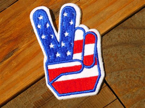 Vintage 70s Easy Rider Biker Peace Sign Sew On Patch Etsy