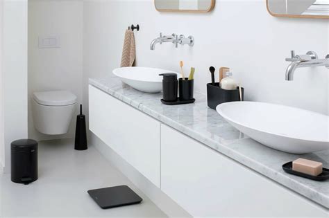 Coordinating accessories to match your bathroom suite choose from modern, traditional and adding flair to your bathroom is easy with coordinated bathroom accessory collections from. Brabantia Bathroom Accessories Set - Interismo Online Shop ...