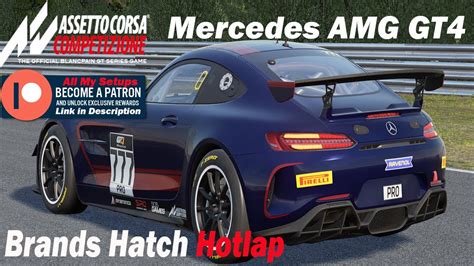 Assetto Corsa Competizione Acc Hotlap Mercedes Amg Gt Setup At Brands
