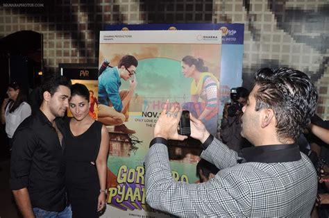 Karan Johar Kareena Kapoor Imran Khan At The First Look Launch Of Gori Tere Pyaar Mein In