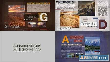 Pikbest have found premiere video templates for personal commercial usable. Videohive Alphabet of History Slideshow 15810439 Free