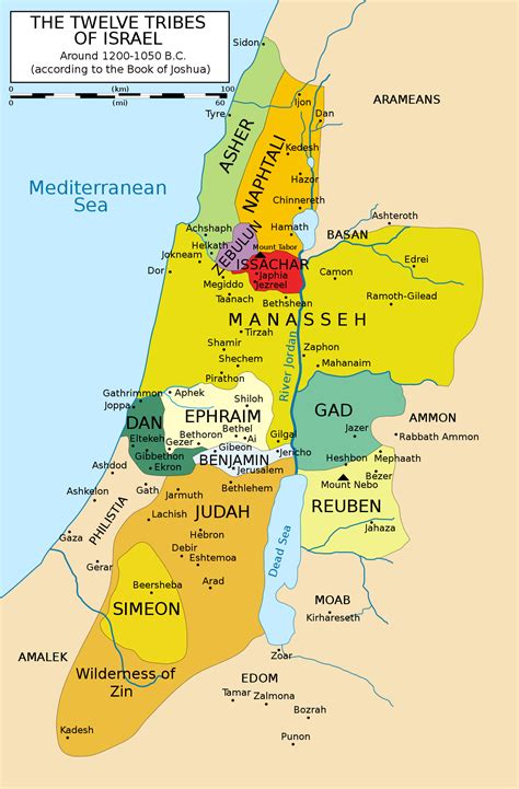 He fought the battle of mount zemaraim. 12 Tribes Of Israel Today Map | Map encdarts