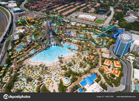 Imagen Aérea Bahía Del Volcán Orlando Fotografía De Stock © Felixtm