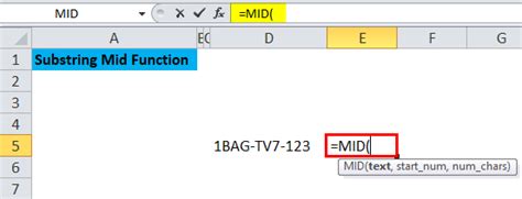 Substring In Excel How To Use Substring Function Left Right And Mid