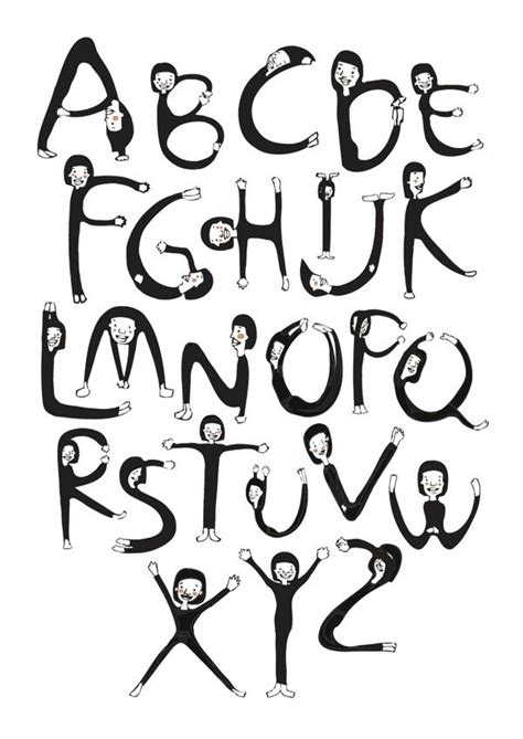 Chanda has come up with a great way to combine movement and learning…alphabet yoga! Top Creative Work On Behance | Lettres alphabet, Lettering ...