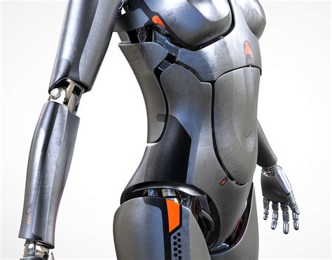 Female Cyborg Robot 3d Model Turbosquid 1232227