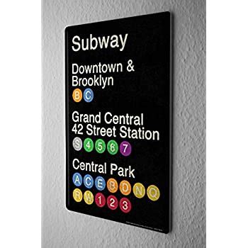 Sign up to receive emails for all the latest and greatest news. Amazon.com: New York Subway Vintage Metal Sign NYC Transit ...