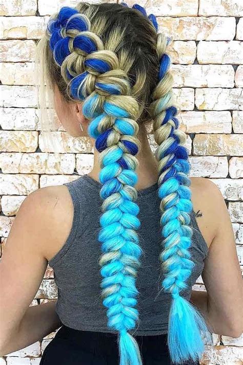 The second option is when tree braids are derived from cornrows made all over the head. #dutchbraid | Braids with extensions, Rave hair, Festival ...