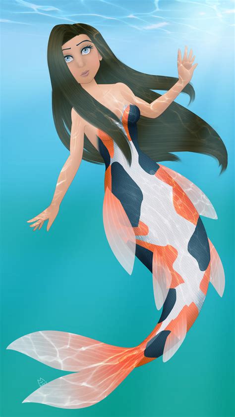 Koi Mermaid By Neko San Art On Deviantart
