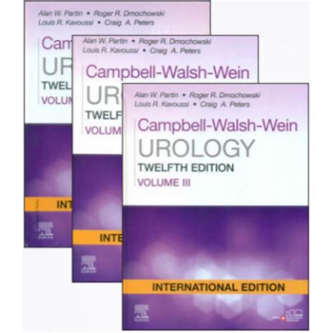 Campbell Walsh Wein Urology, International Edition, 12th Edition, 3-Volume Set, मेडिकल किताबें ...