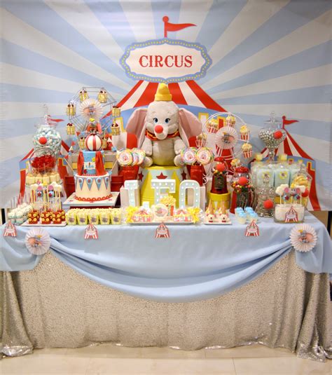 Dumbo Circus First Birthday Party