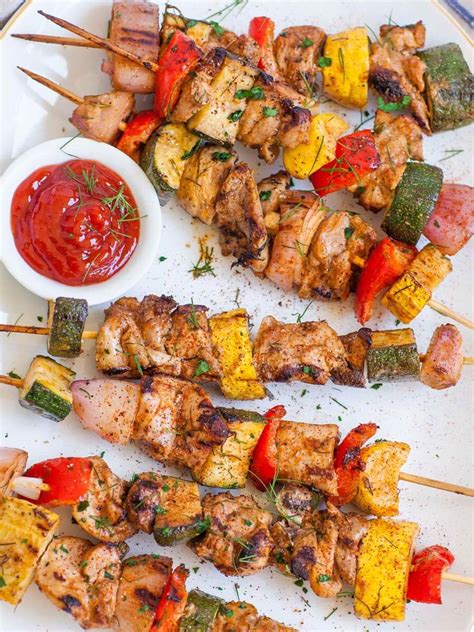 Grilled Chicken Kabobs With Veggies Video Tatyanas Everyday Food