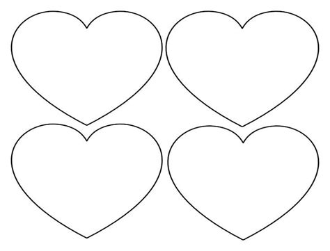 Printable Heart Shapes Tiny Small And Medium Outlines Printable