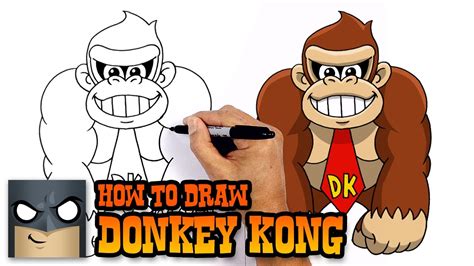 How To Draw Donkey Kong Drawing Lesson Youtube