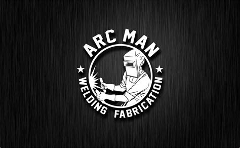 Masculine Bold Steel Fabrication Logo Design For Arc Man Welding