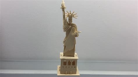 Make a 3d model of yourself for a perfect 3d figurine. DIY 3D Woodcraft Construction Kit STATUE OF LIBERTY - YouTube