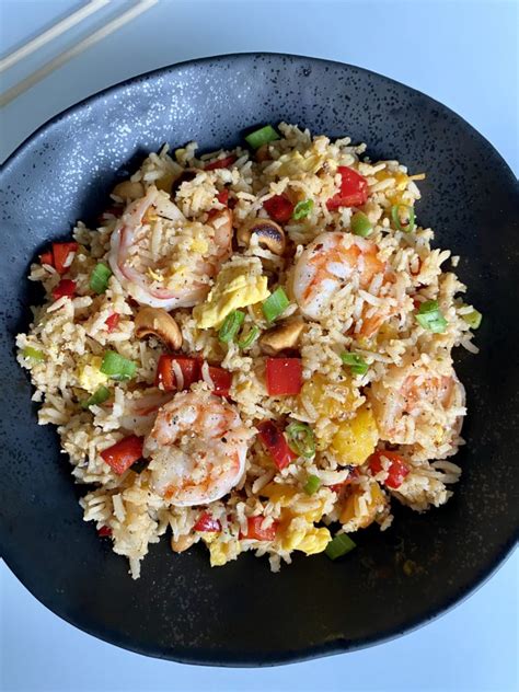 Shrimp And Pineapple Fried Rice Recipe One Pan Hungry Happens