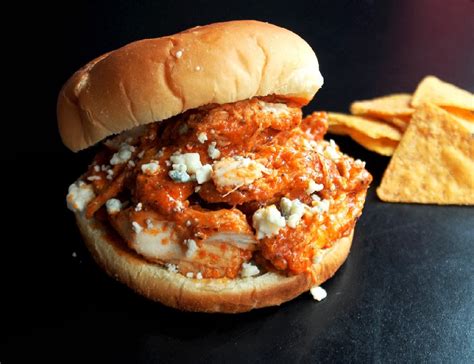 Slow Cooker Pulled Buffalo Chicken Sandwiches Creole Contessa