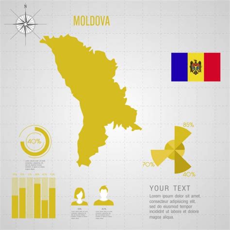 Colorful Moldova Map — Stock Vector © Volina 1172423