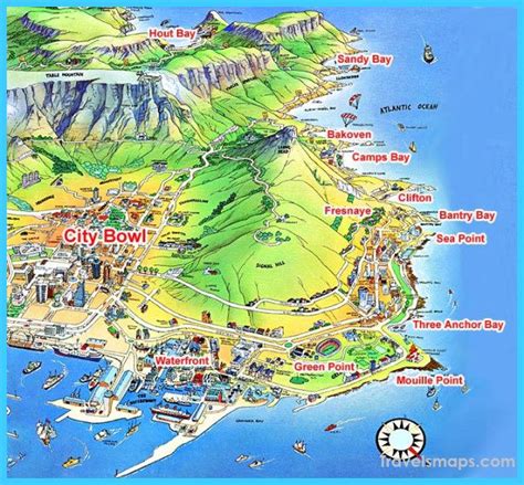 Map Of Cape Town In 2023 South Africa Travel Cape Town Tourist Map