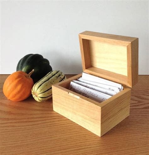 15 Simple Diy Recipe Box Ideas Wooden Recipe Box