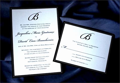 7 Formal Wedding Invitation Wording Etiquette