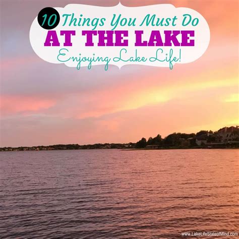 Lake gaston has a couple of full service grocers close by. 10 Things You Must Do At The Lake | Enjoying Lake Living
