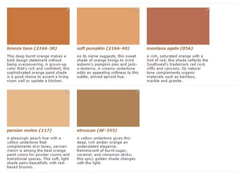 Color Insights | Benjamin Moore | Orange paint colors, Orange paint