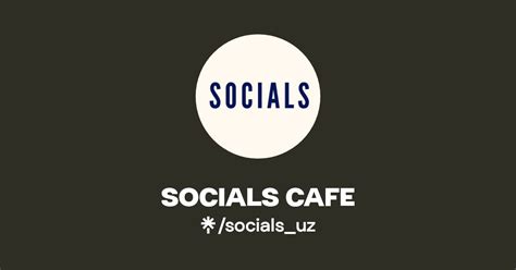 Socials Cafe Instagram Facebook Linktree